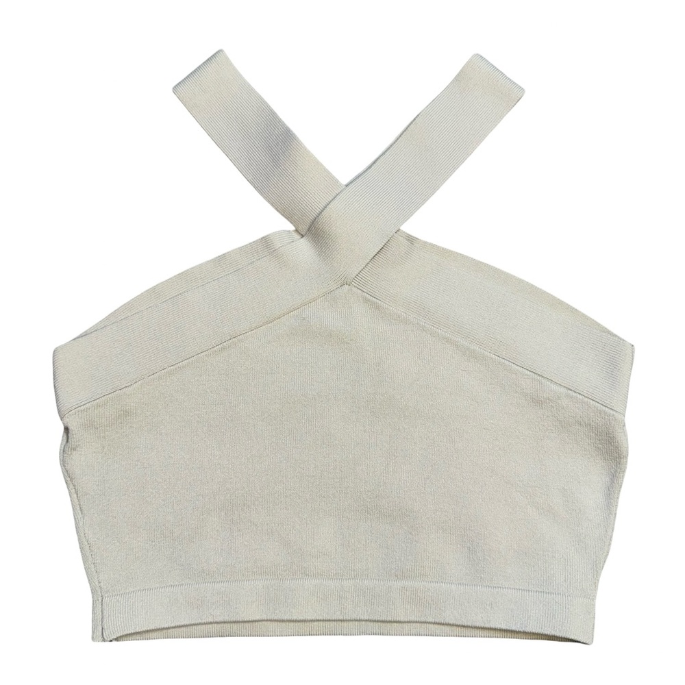 Aritzia Cream Cross-Strap Tank Top - Picture 6 of 8